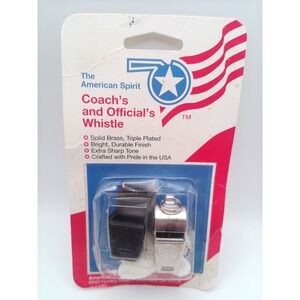 The American Spirit Coach's and Official's Whistle Deadstock NIP VTG